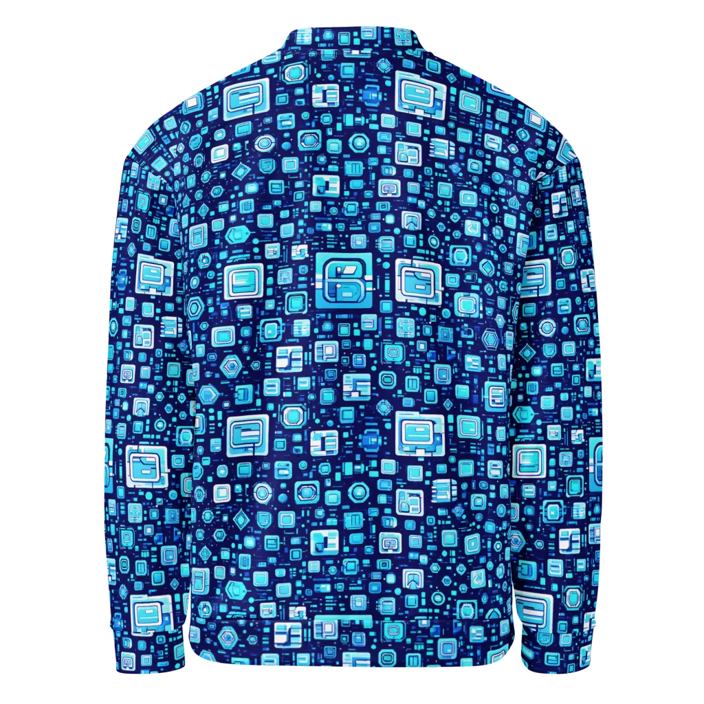 Sapphire Signal on Bomber Jacket — Back