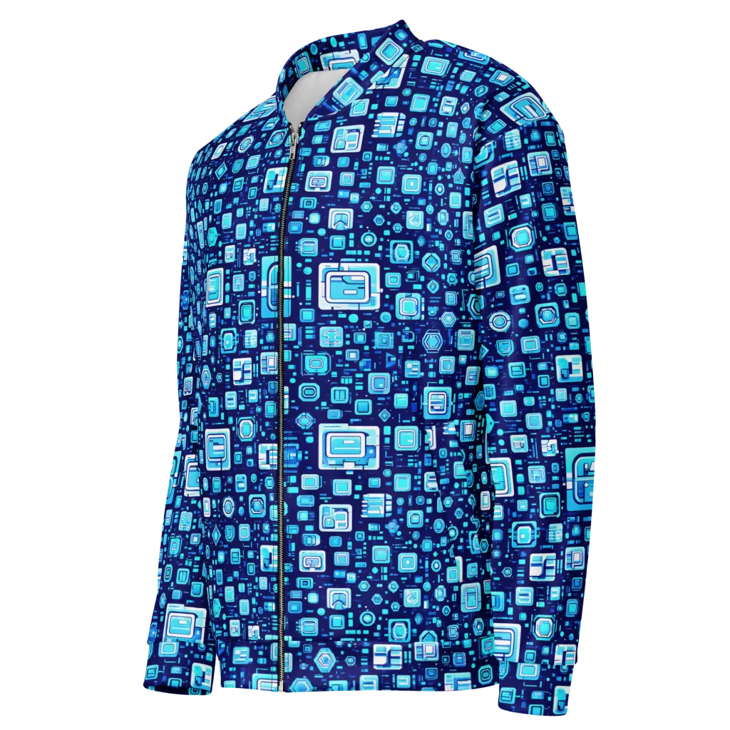 Sapphire Signal on Bomber Jacket — Left Front