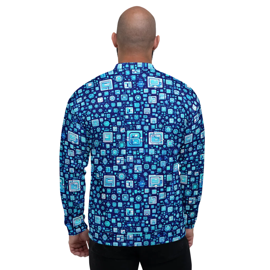 Sapphire Signal on Bomber Jacket — Back
