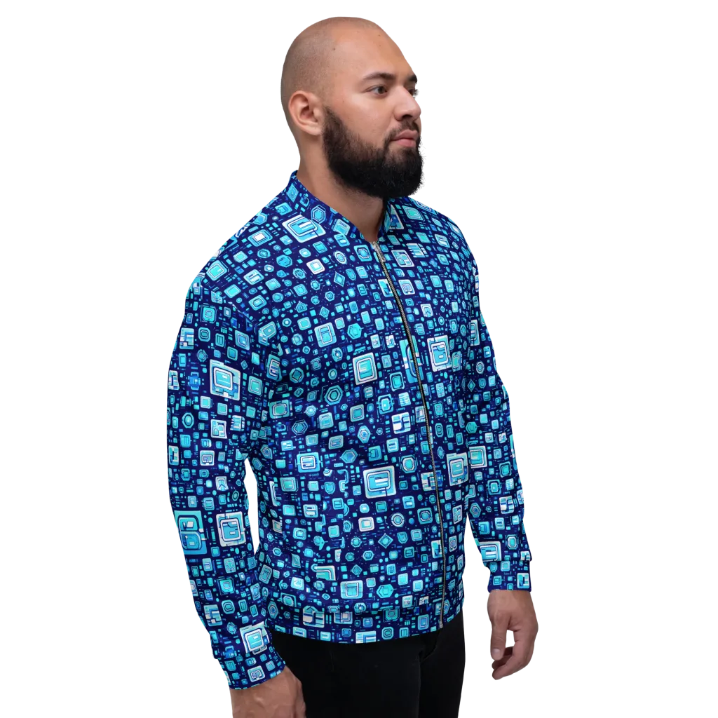 Sapphire Signal on Bomber Jacket — Right