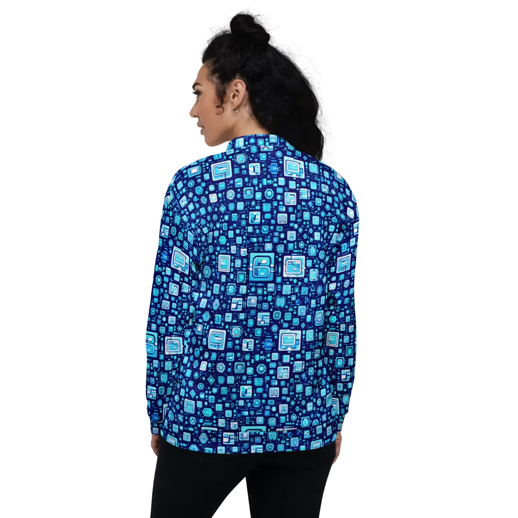 Sapphire Signal on Bomber Jacket — Back