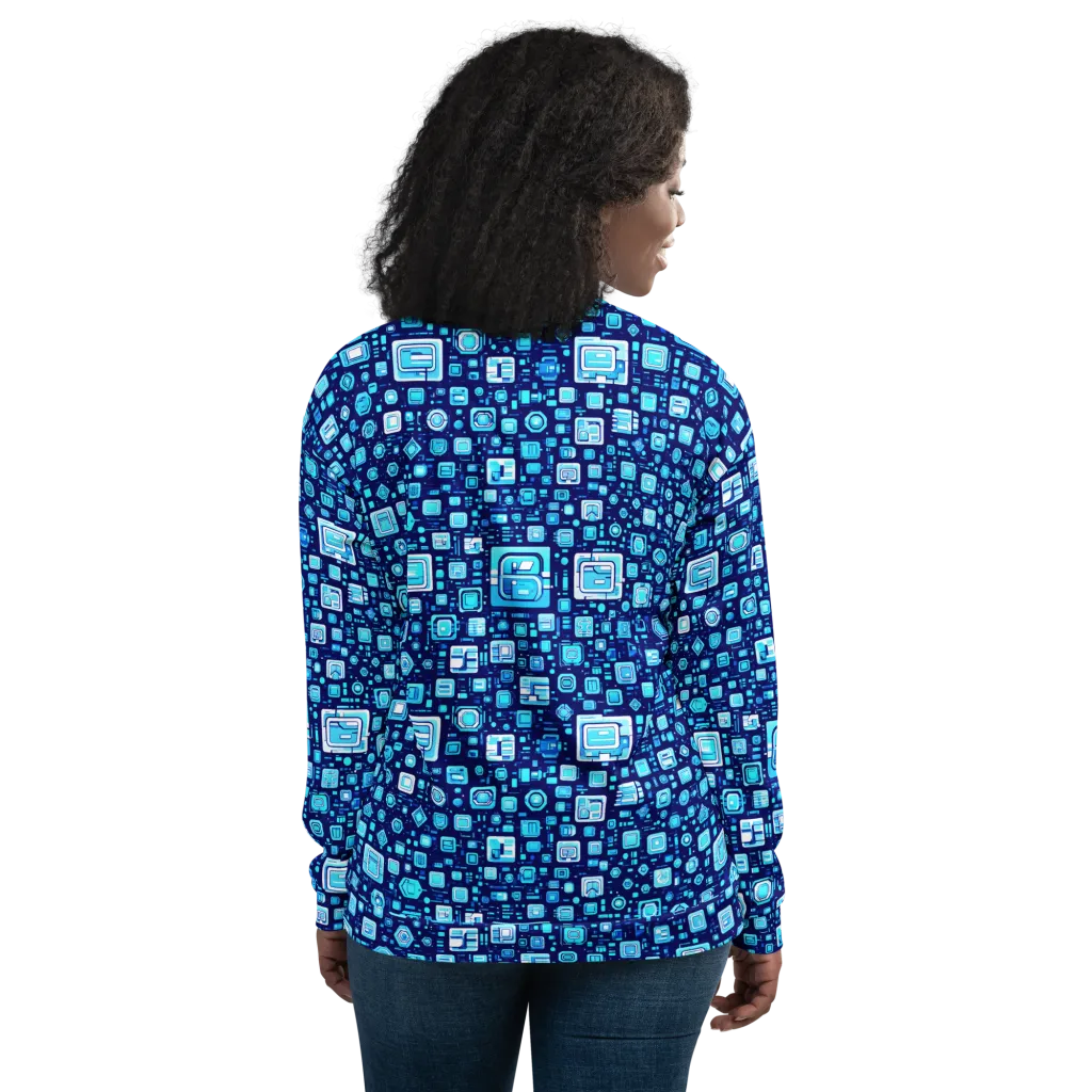 Sapphire Signal on Bomber Jacket — Back