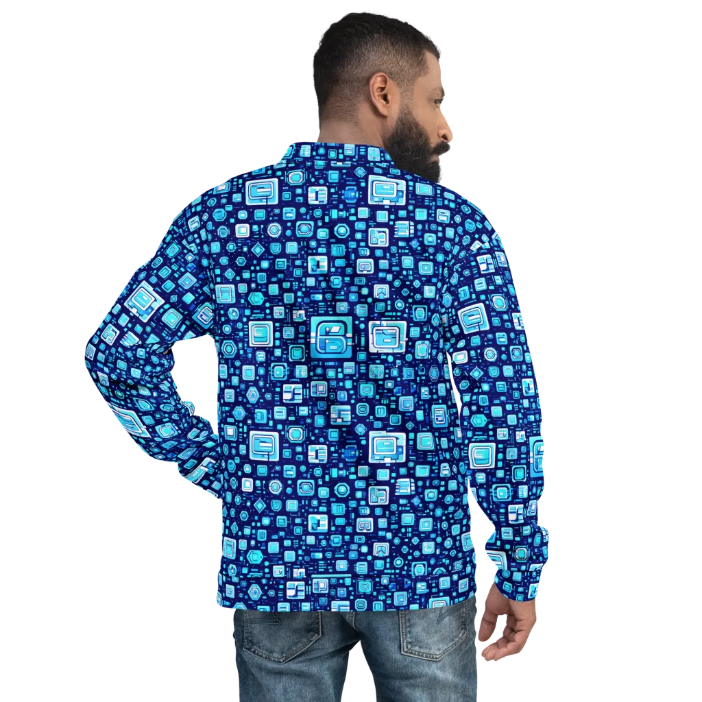 Sapphire Signal on Bomber Jacket — Back