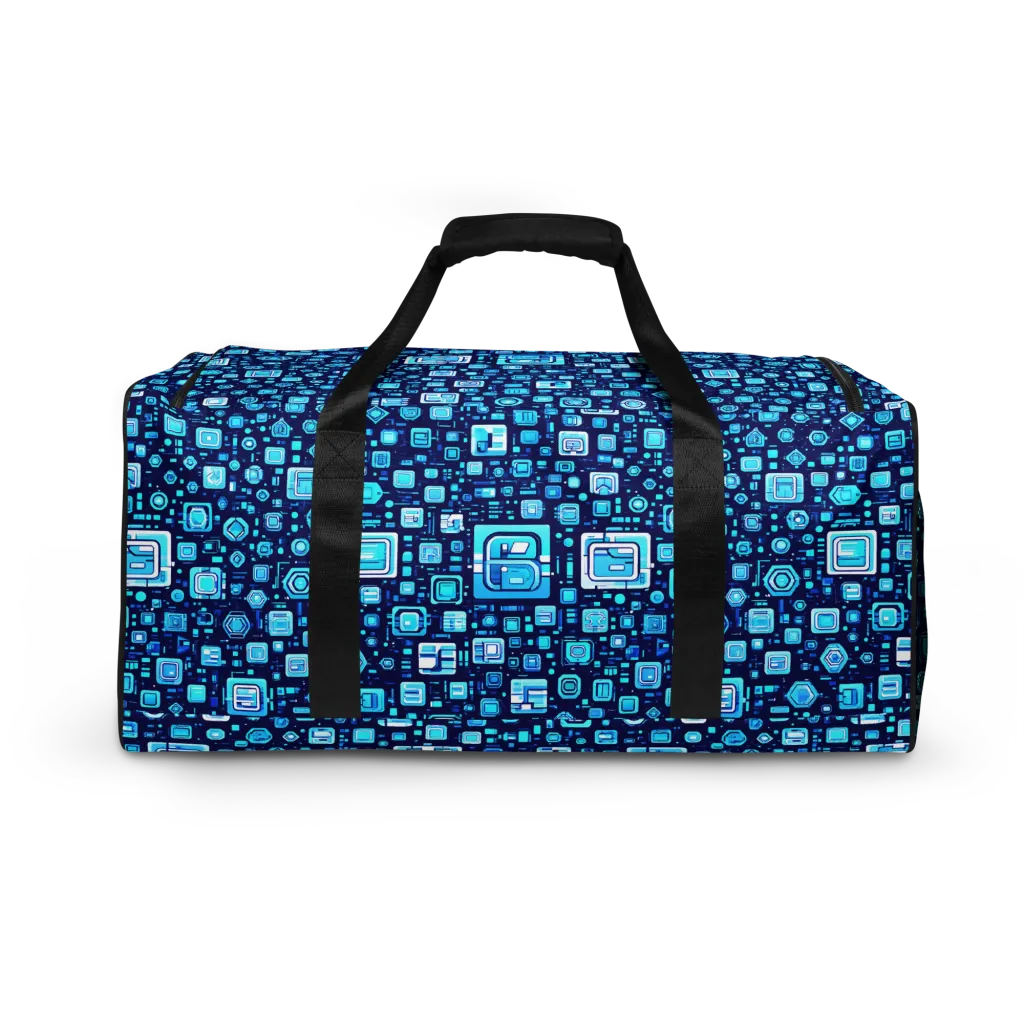 Sapphire Signal on Duffle Bag — Back