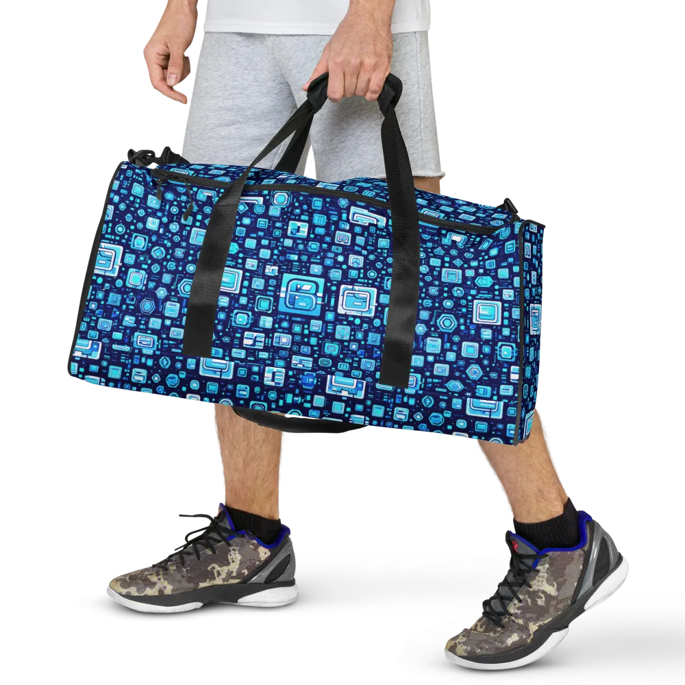Sapphire Signal on Duffle Bag — Front