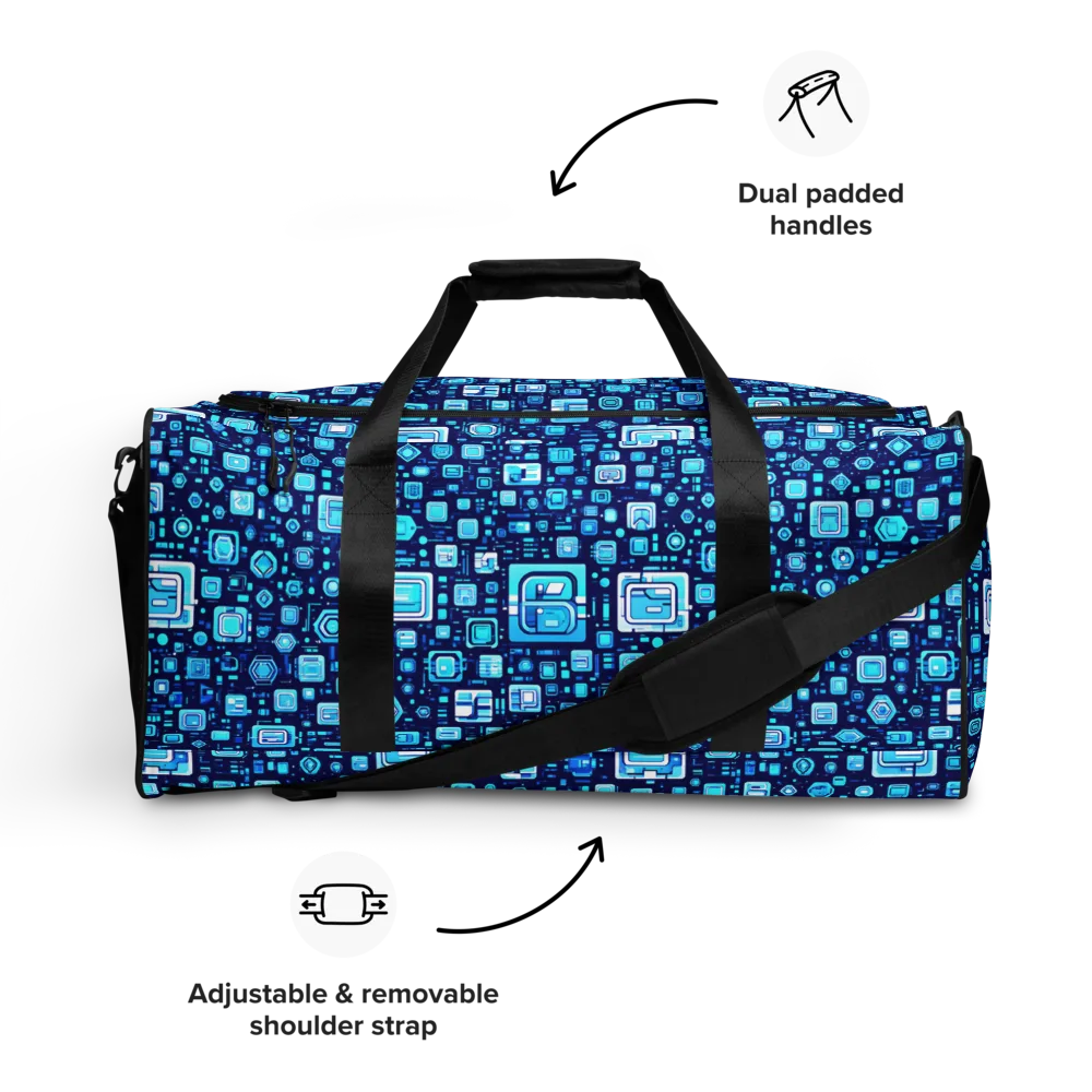 Sapphire Signal on Duffle Bag — Front