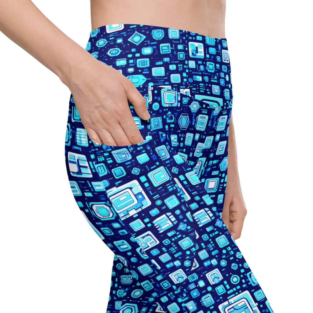 Sapphire Signal on Leggings with Pockets — Product details