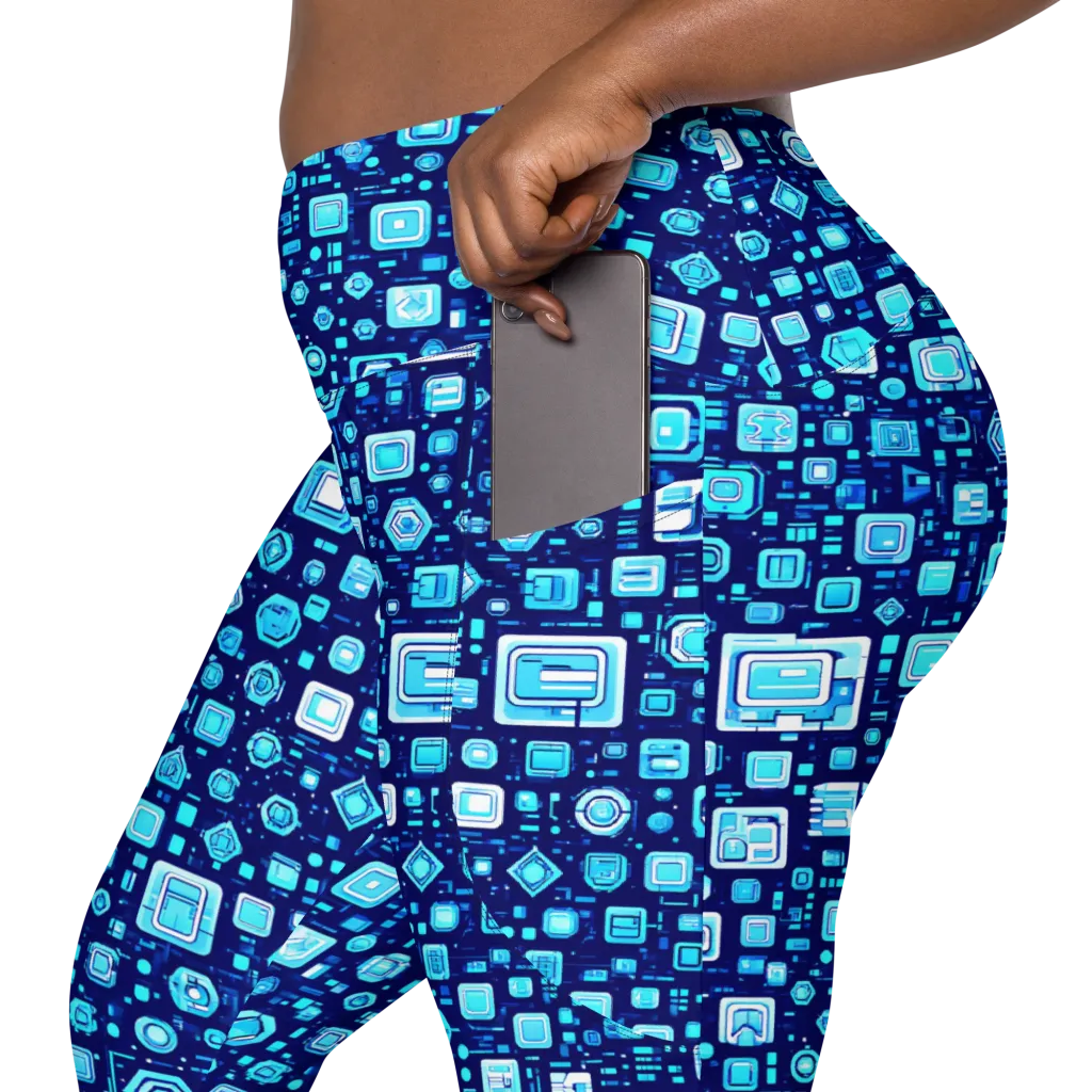 Sapphire Signal on Leggings with Pockets — Product details 2