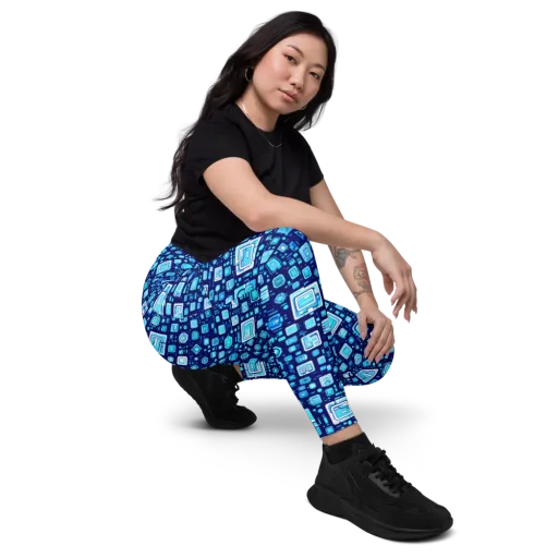 Sapphire Signal on a Leggings with Pockets
