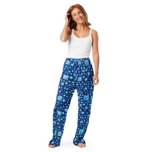 Sapphire Signal on a Women's Pajama Pants