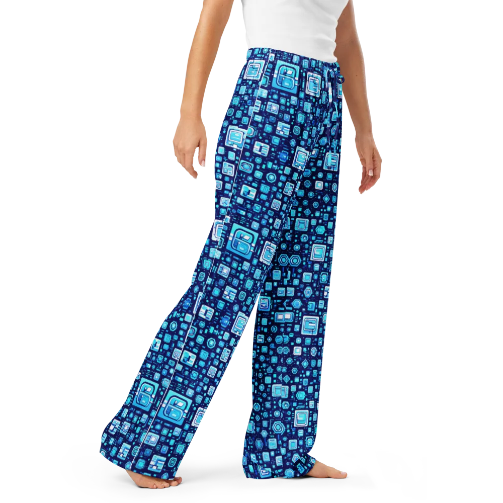 Sapphire Signal on Women's Pajama Pants — Right Front