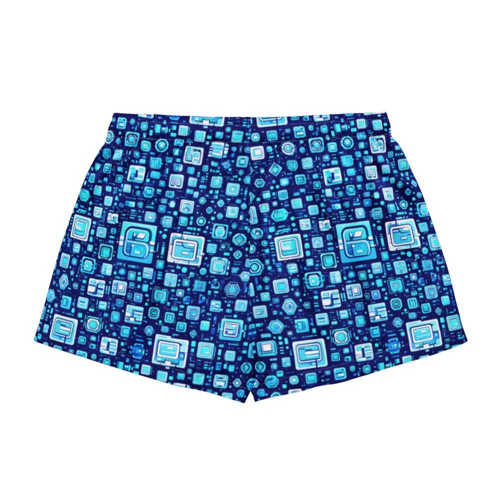 Sapphire Signal on Women's Pajama Shorts — Back