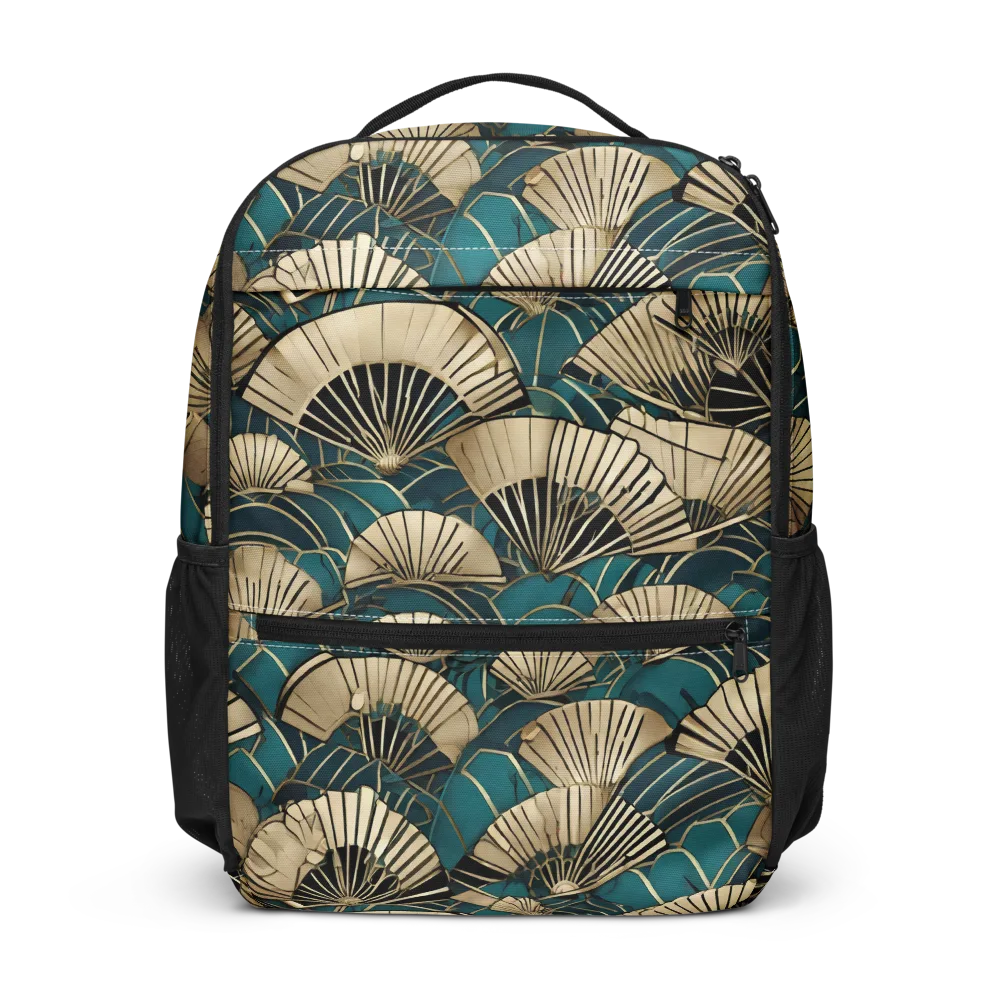 Gilded Fan Dance on Utility Backpack — Front