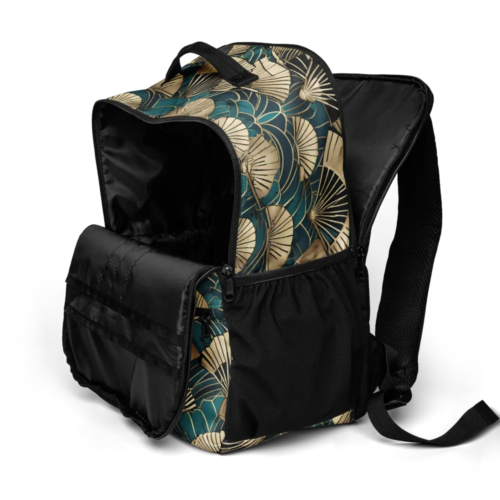 Gilded Fan Dance on Utility Backpack — Product details 2