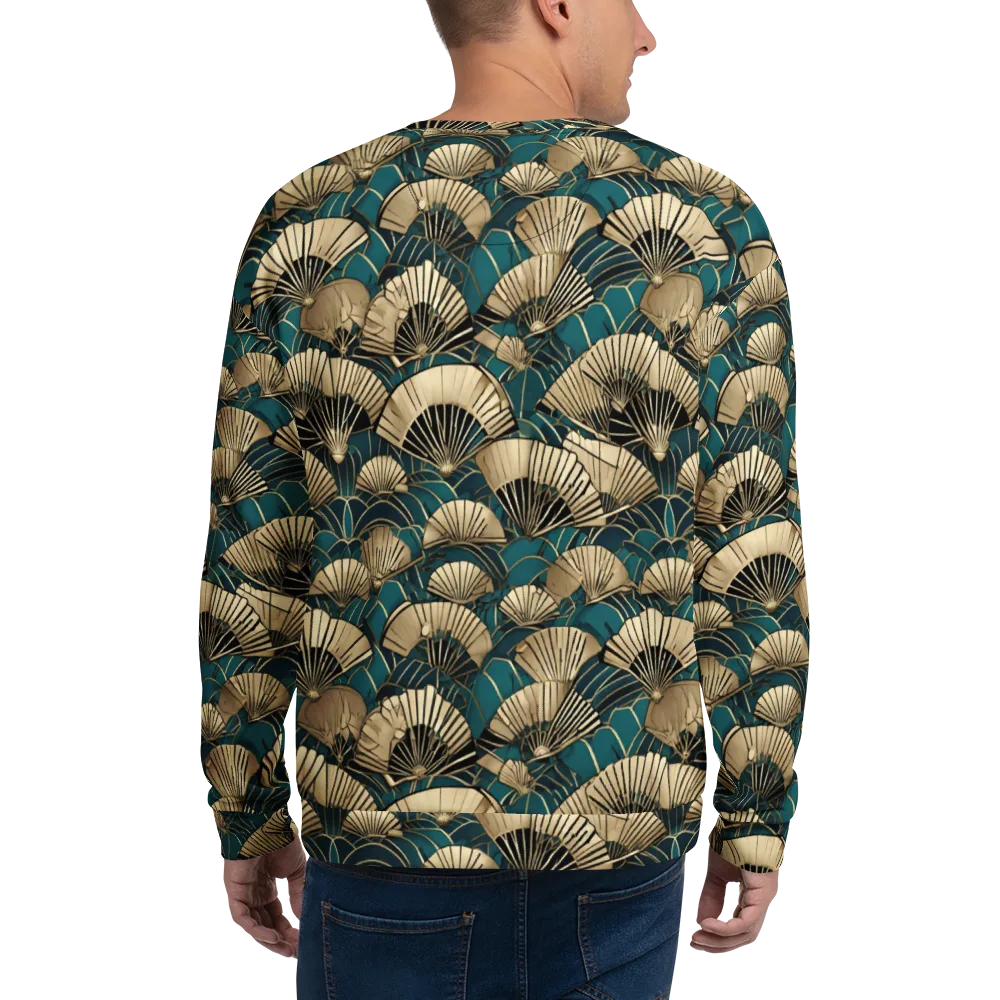 Gilded Fan Dance on Sweatshirt — Back