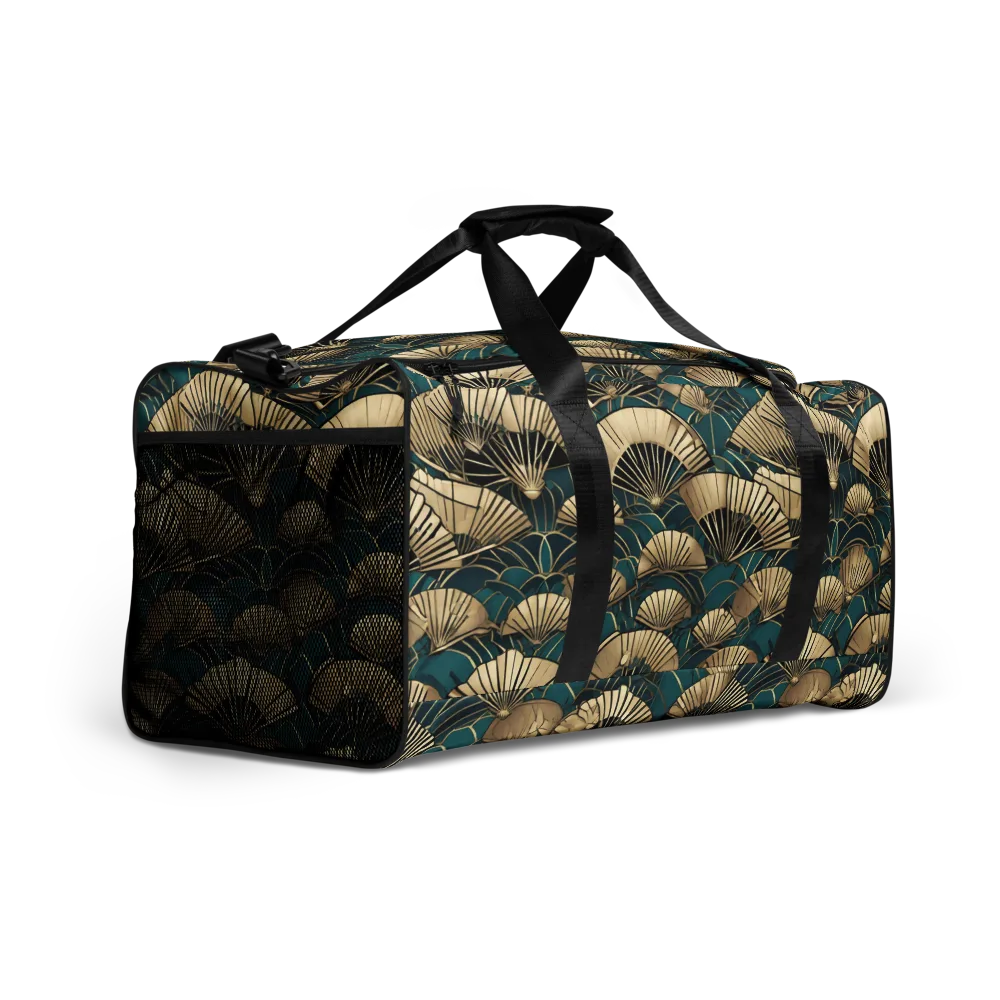 Gilded Fan Dance on Duffle Bag — Right Front