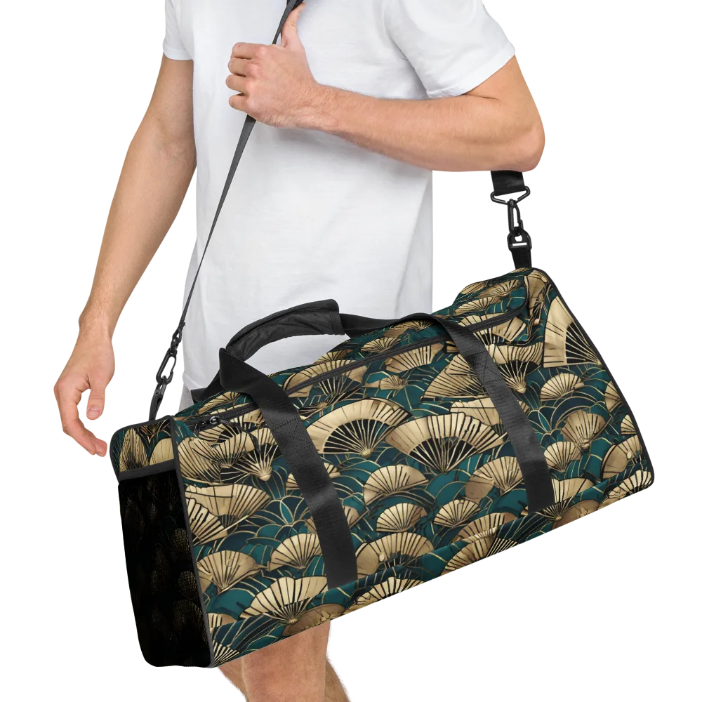 Gilded Fan Dance on Duffle Bag — Right Front
