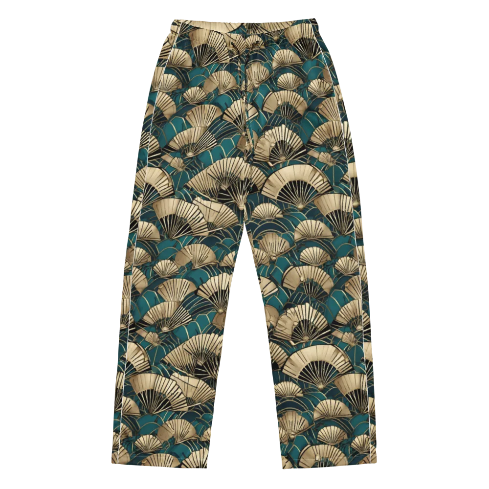 Gilded Fan Dance on Women's Pajama Pants — Front
