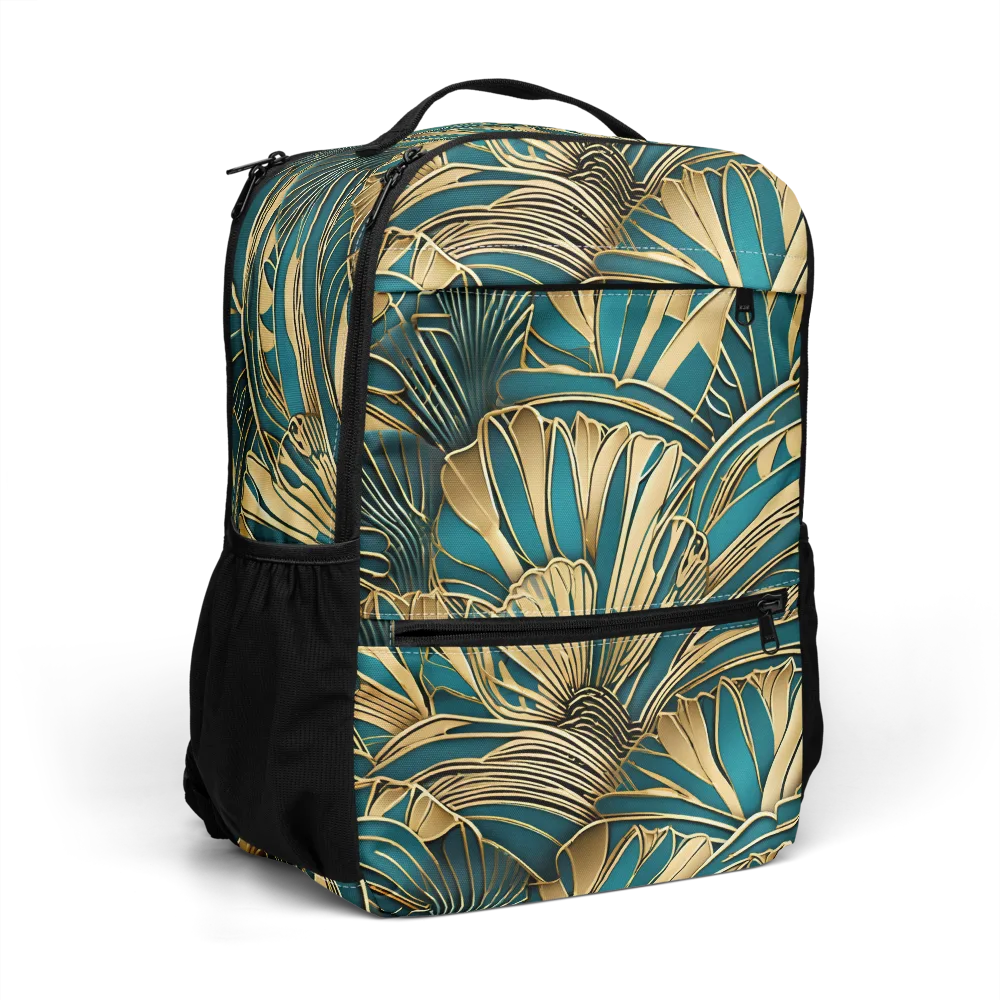 Gilded Botanica on Utility Backpack — Right Front