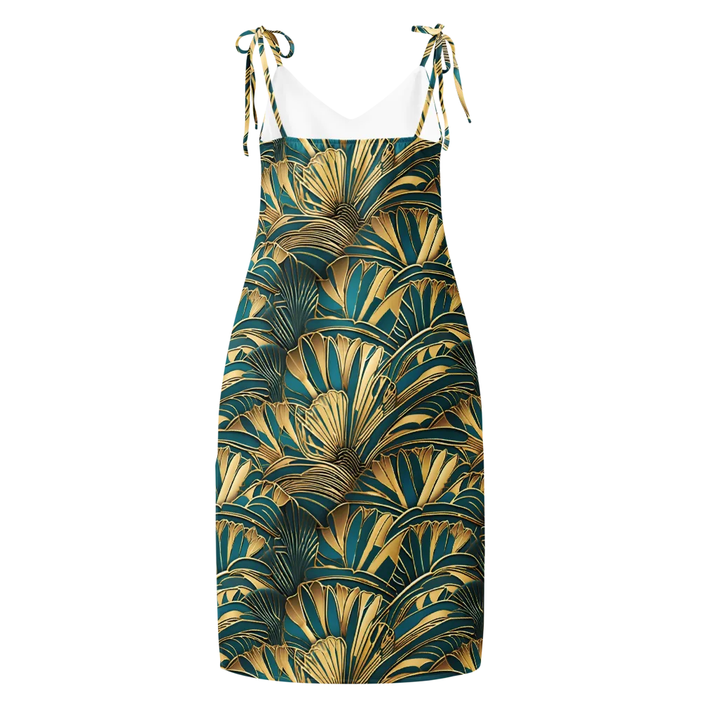 Gilded Botanica on Slip Dress — Back