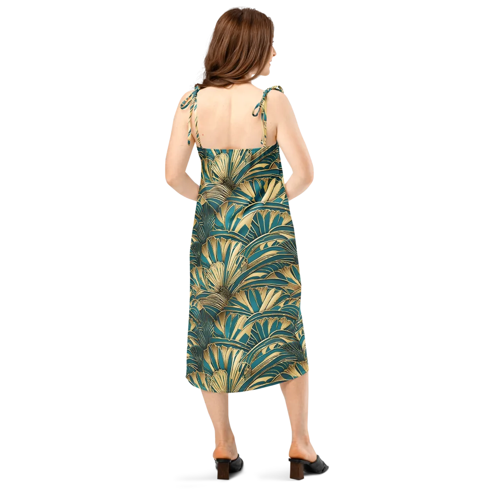 Gilded Botanica on Slip Dress — Back