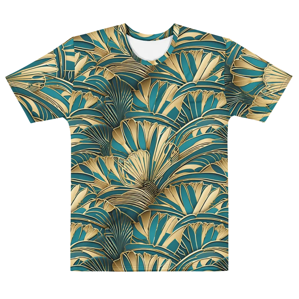 Gilded Botanica on Men's Cotton Crew Neck T-Shirt — Front