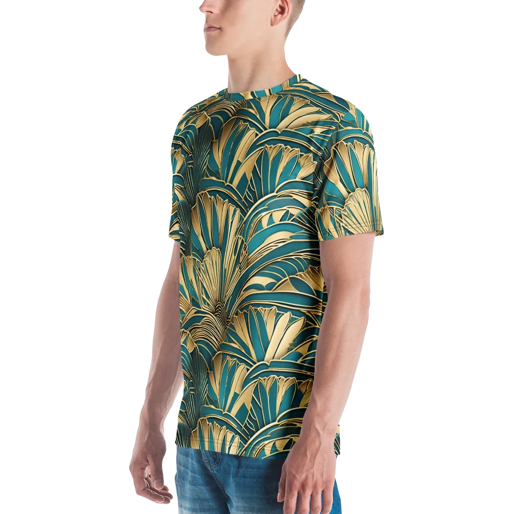 Gilded Botanica on Men's Crew Neck T-Shirt — Left