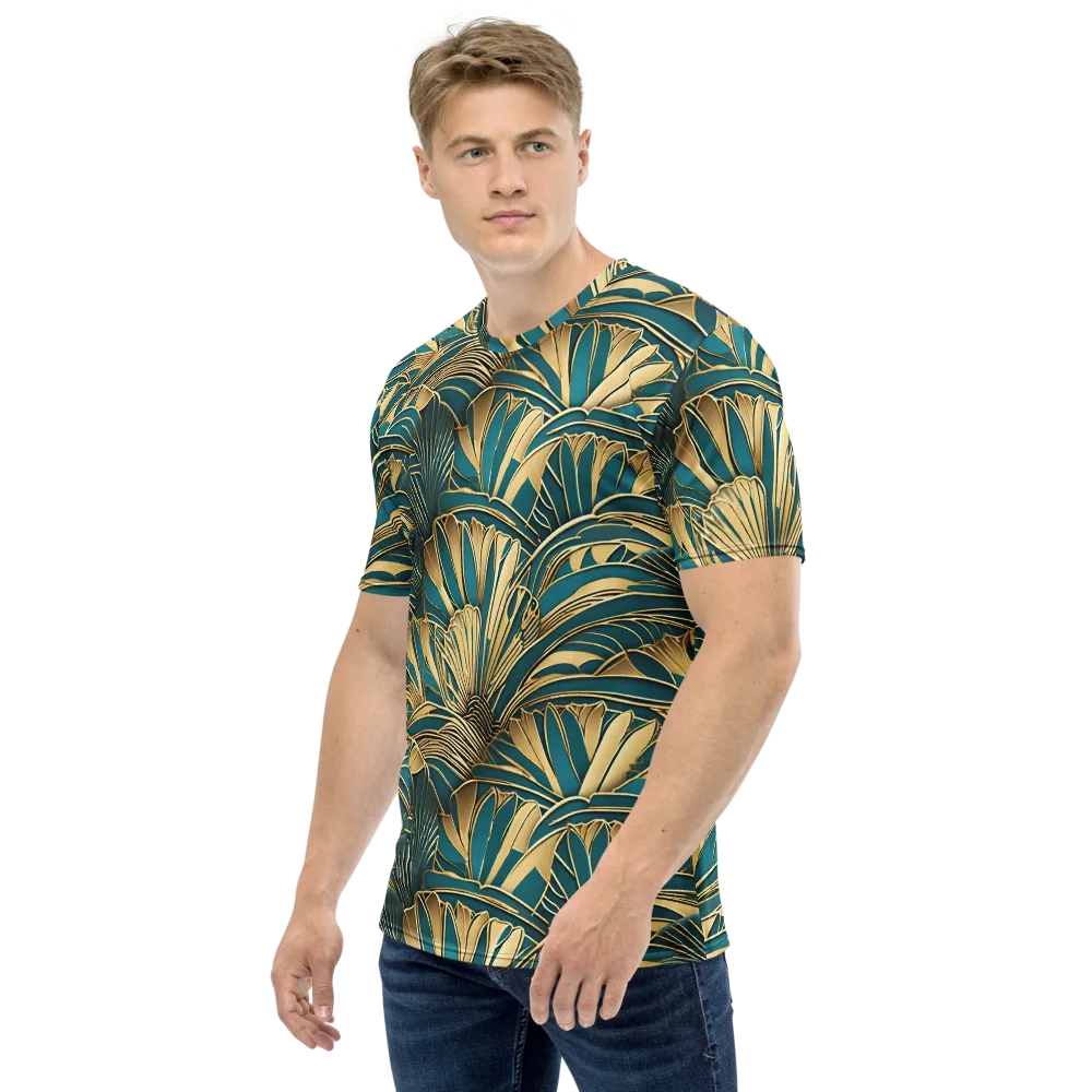 Gilded Botanica on Men's Crew Neck T-Shirt — Left