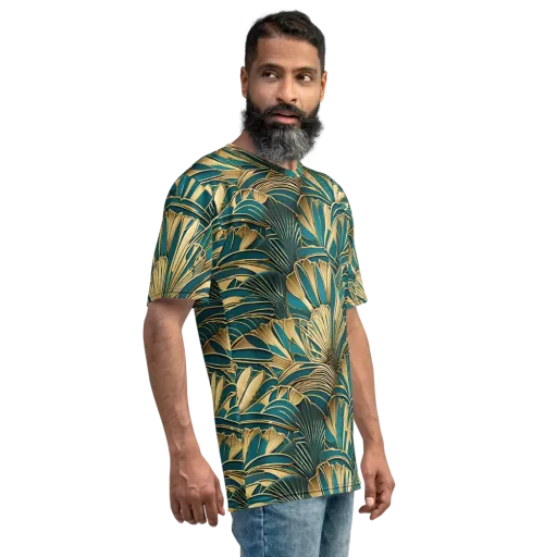 Gilded Botanica on a Men's Crew Neck T-Shirt