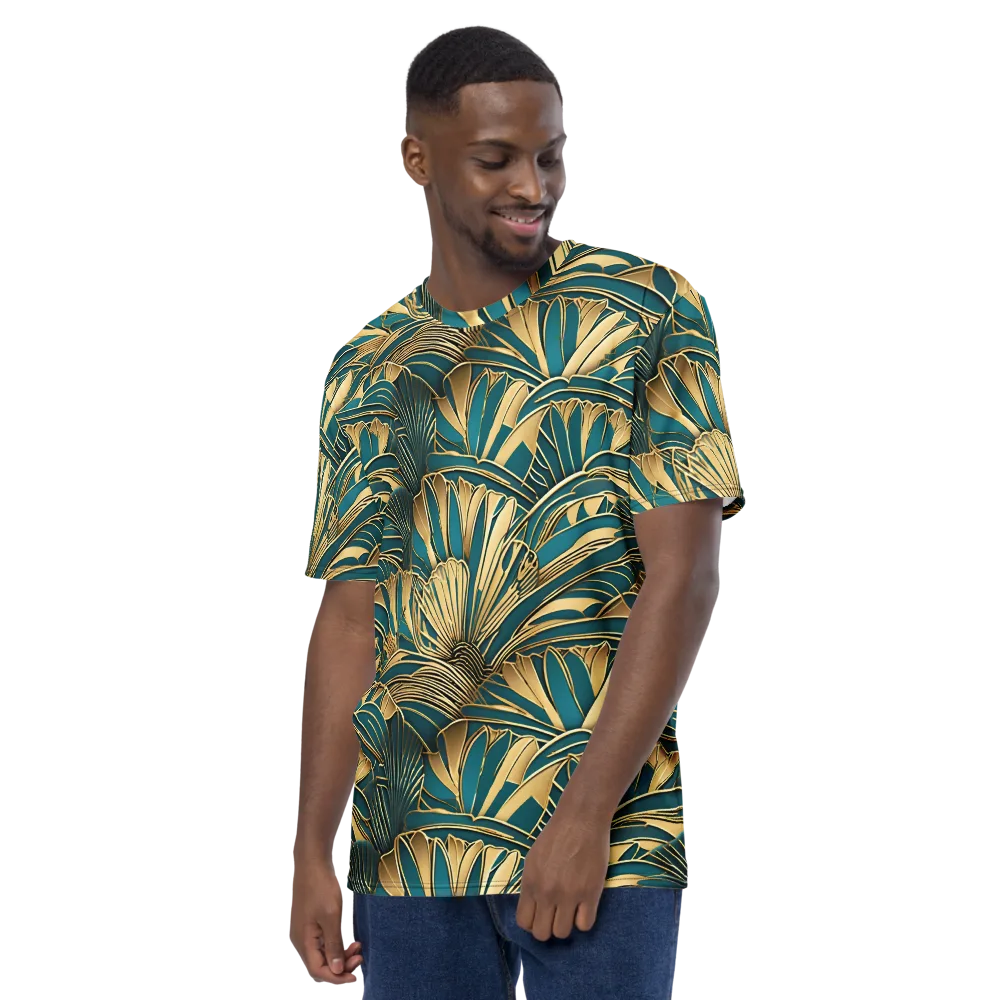 Gilded Botanica on Men's Crew Neck T-Shirt — Left