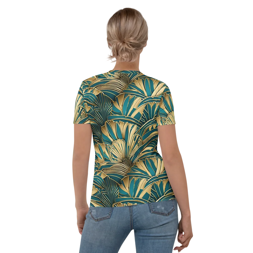 Gilded Botanica on Women's Crew Neck T-Shirt — Back