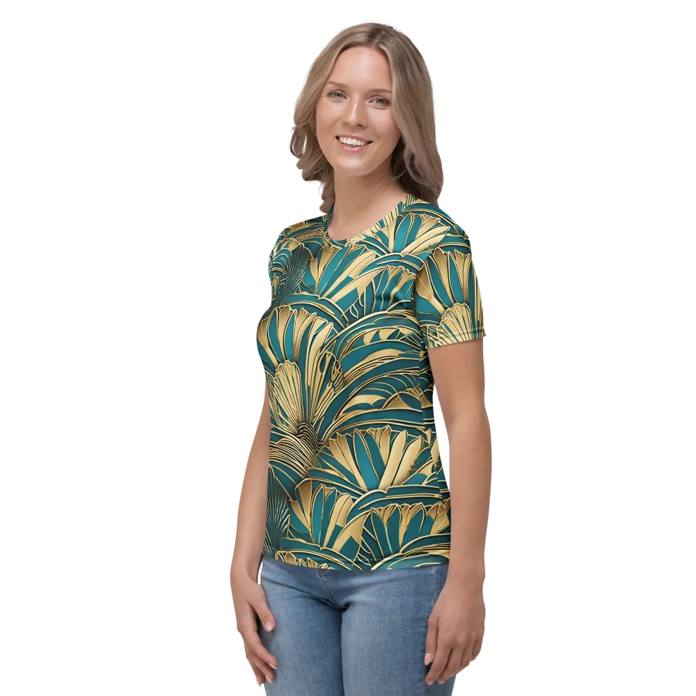Gilded Botanica on Women's Crew Neck T-Shirt — Left