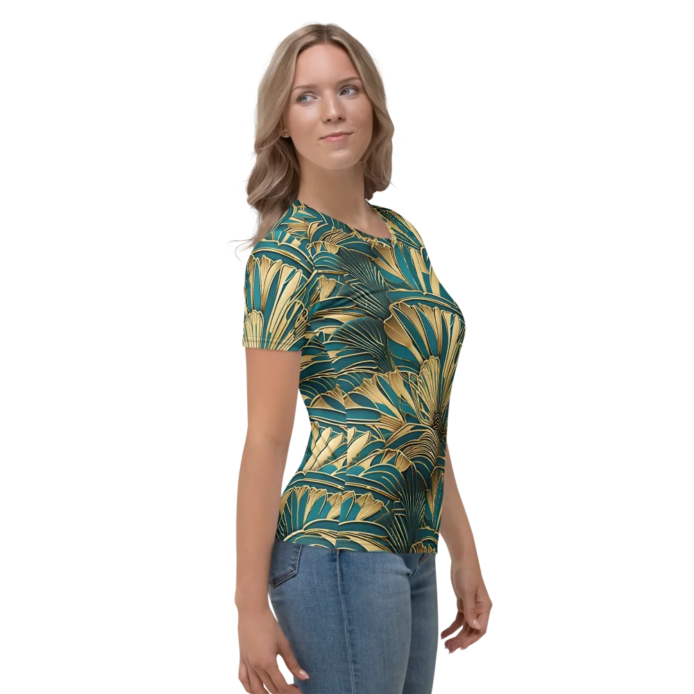 Gilded Botanica on Women's Crew Neck T-Shirt — Right