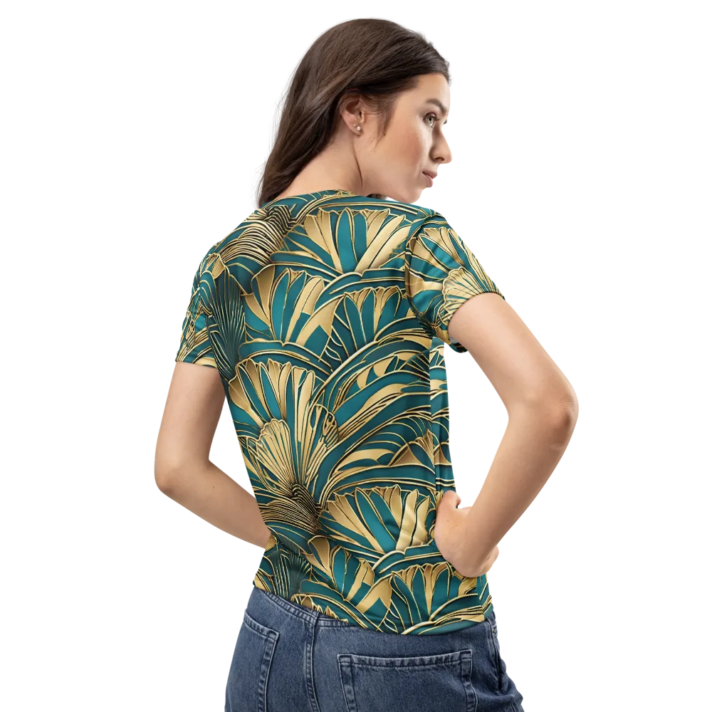 Gilded Botanica on Women's Crew Neck T-Shirt — Back