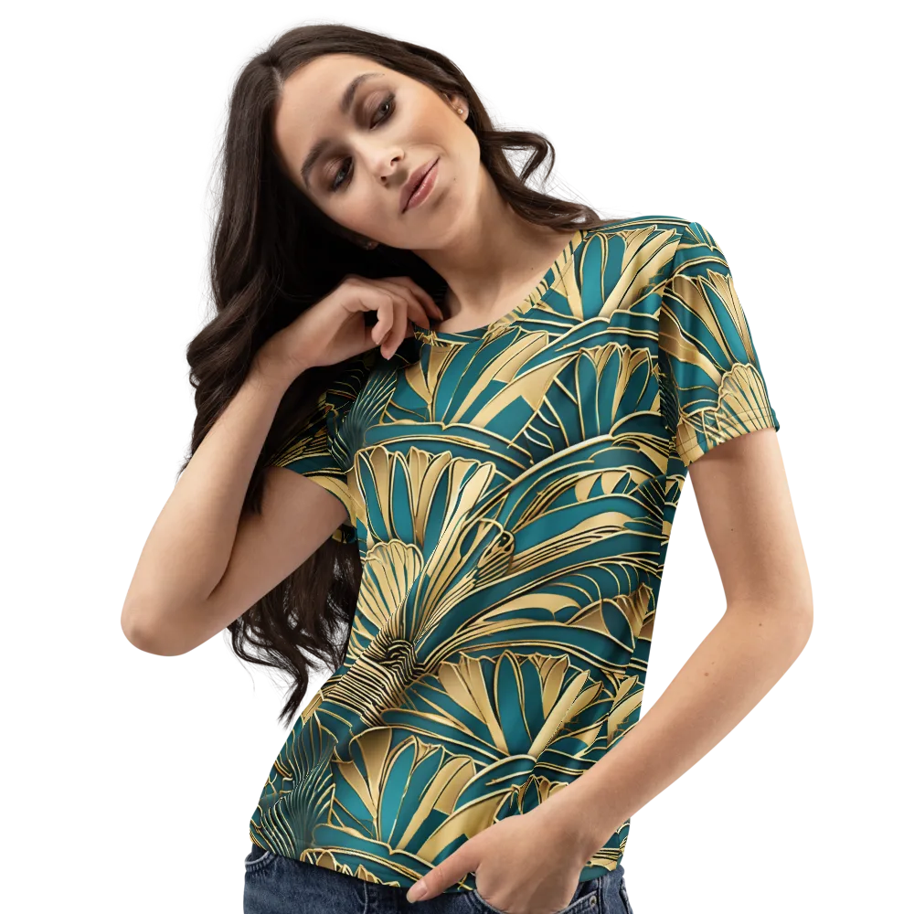Gilded Botanica on Women's Crew Neck T-Shirt — Left Front
