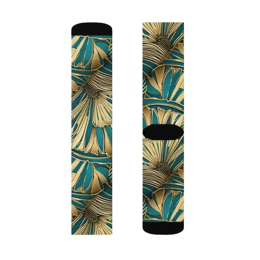 Gilded Botanica on a Socks