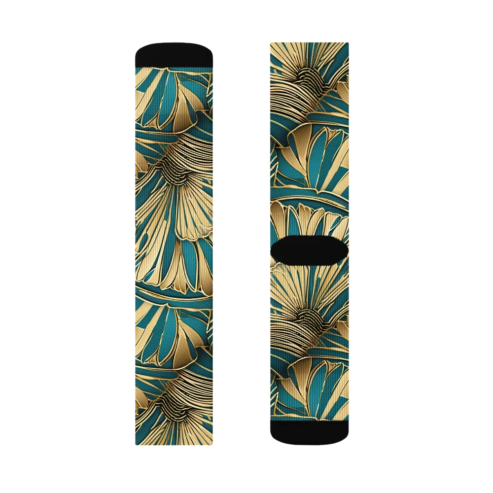 Gilded Botanica on Socks — Right Sock