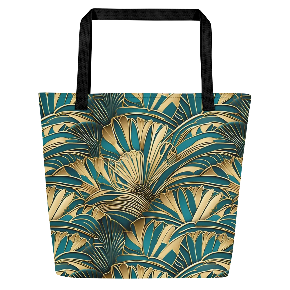 Gilded Botanica on Large Tote Bag W/ Pocket — Front