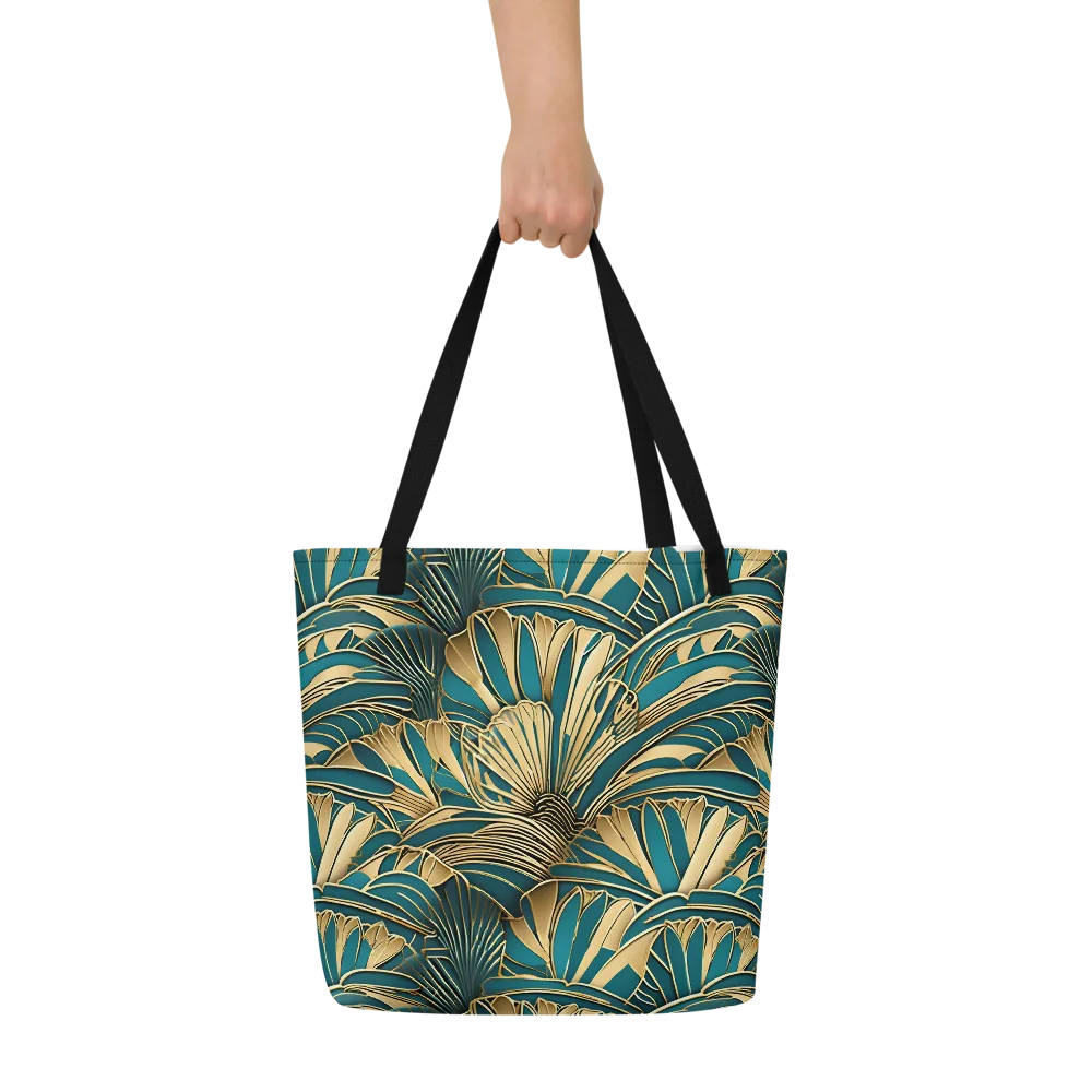 Gilded Botanica on Large Tote Bag W/ Pocket — Front
