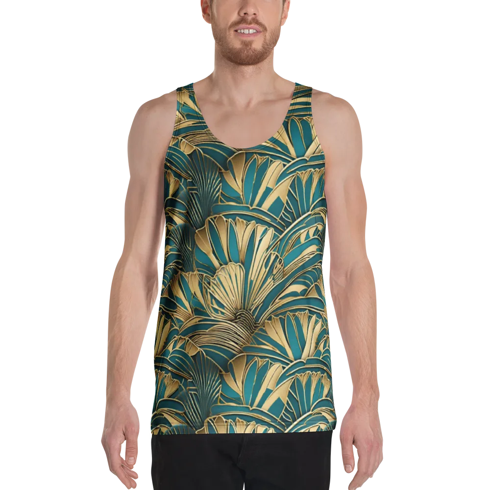 Gilded Botanica on Men's Tank Top — Front