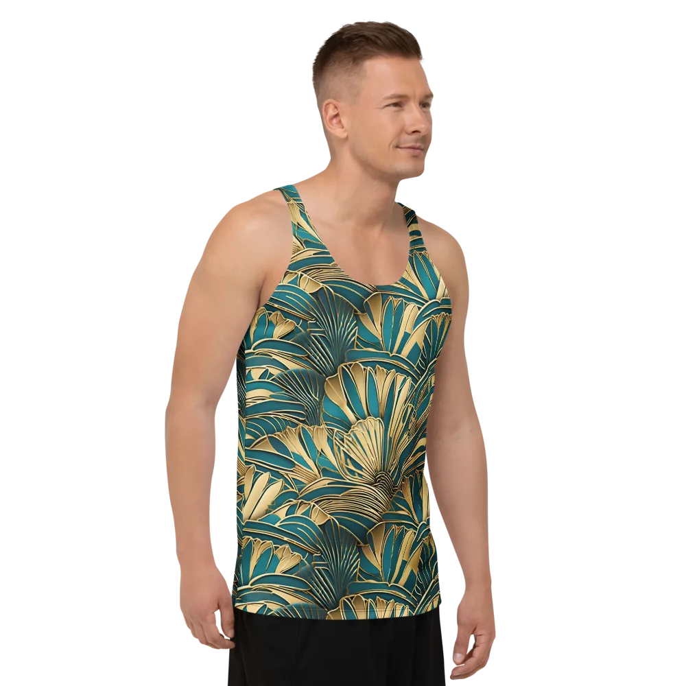 Gilded Botanica on Men's Tank Top — Right Front