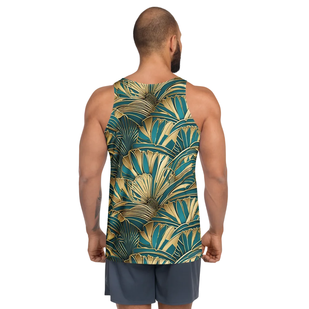 Gilded Botanica on Men's Tank Top — Back