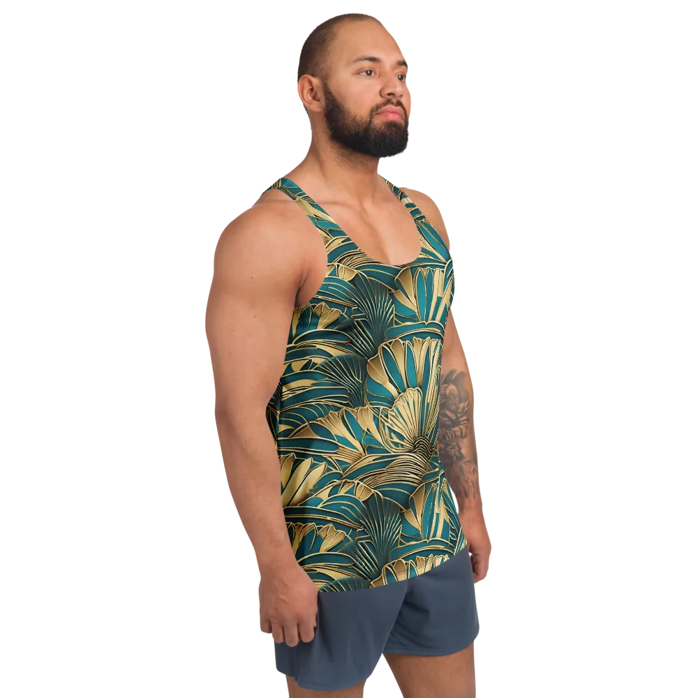 Gilded Botanica on Men's Tank Top — Right Front