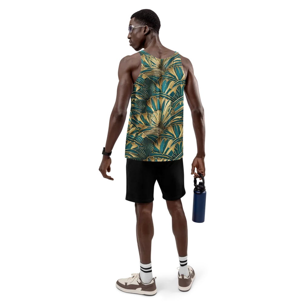 Gilded Botanica on Men's Tank Top — Back