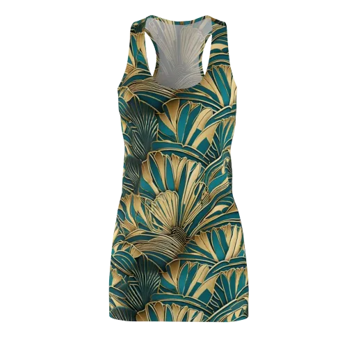Gilded Botanica on a Racerback Dress