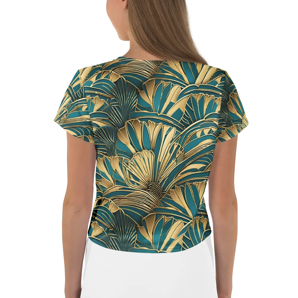 Gilded Botanica on Crop Tee — Back