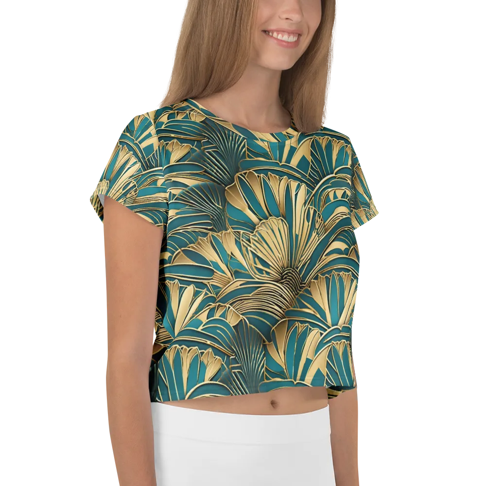 Gilded Botanica on Crop Tee — Right