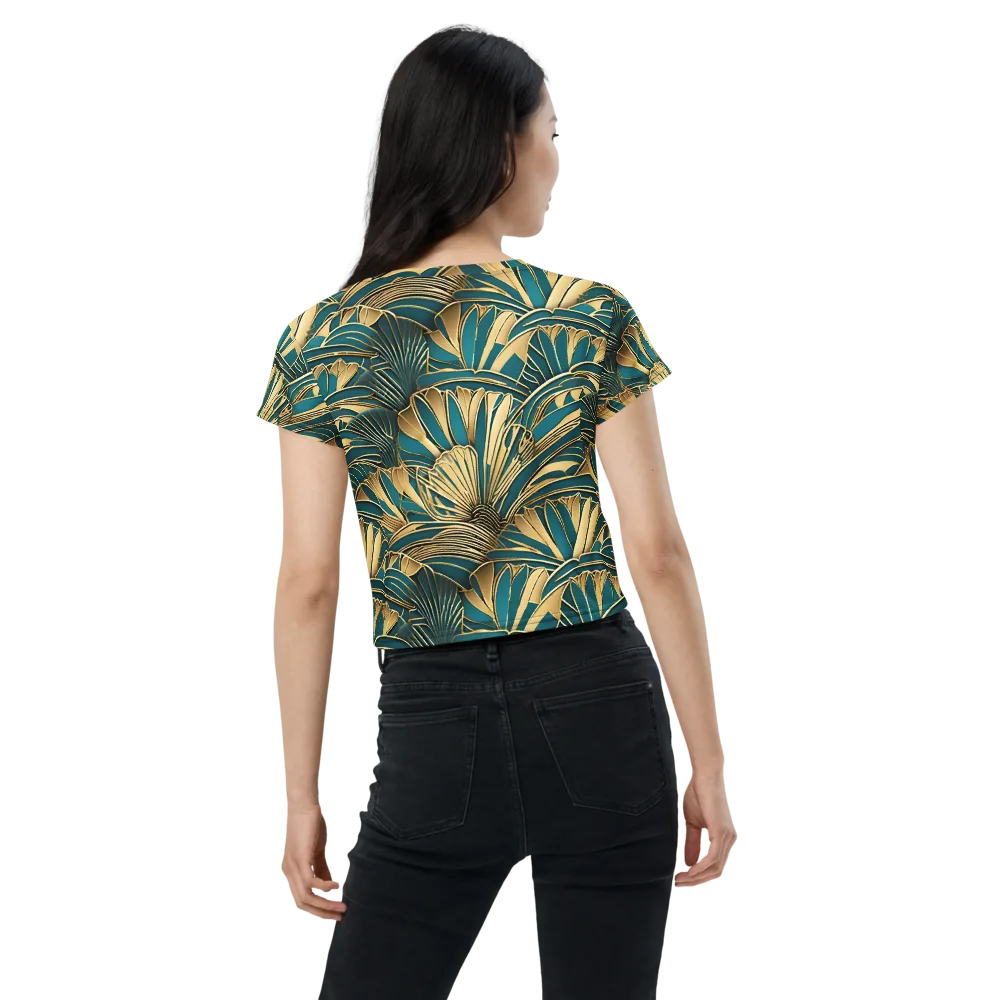 Gilded Botanica on Crop Tee — Back