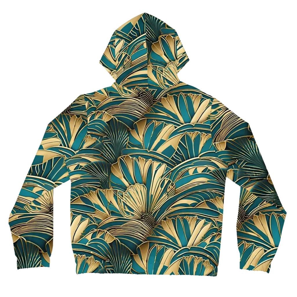 Gilded Botanica on Women's Full-Zip Hoodie — Back