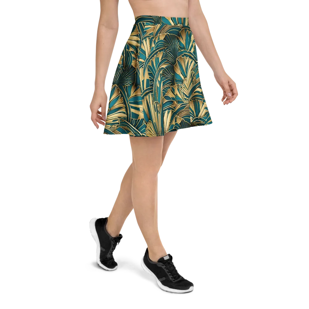Gilded Botanica on Skater Skirt — Right